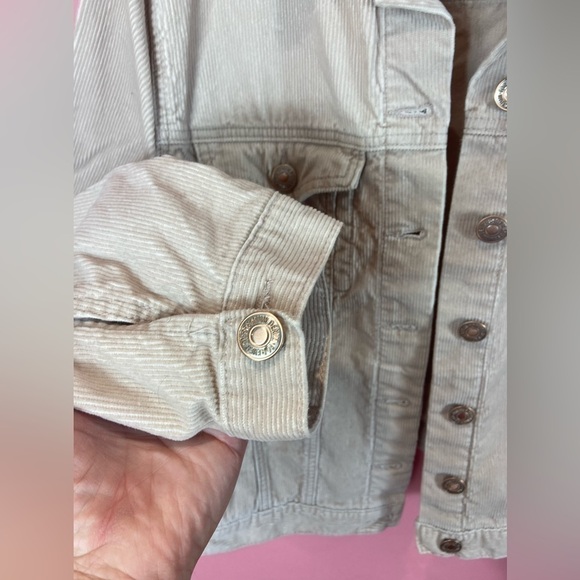Forever 21+ plus size light tan corduroy jacket 2X - Picture 5 of 10